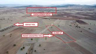 Kütahya Karacaörende 14.960 M2 Resmi Yola Cephe Arazi