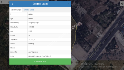 Niğde Merkez Aşağıkayabaşı Mh. Kaçmaz Fırsat Bağ-Bahçe 1