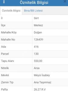 Siirt Doğan Şavuran Mahallesi Satılık İmarlı Arsa 4