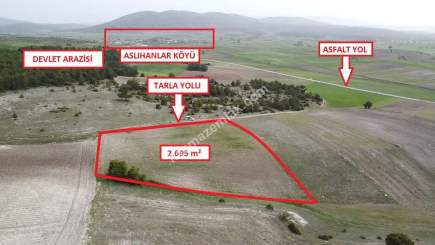 Kütahya Aslanapa Aslıhanlar'da 2695M2 Satılık Tarla 8