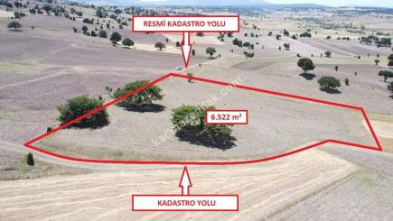 Kütahya Ahiler'de Resmi Yola Cephe 6522M2 Satılık Arsa 6