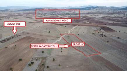 Kütahya Karacaörende 14.960 M2 Resmi Yola Cephe Arazi 4