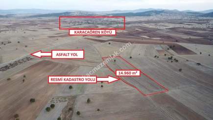 Kütahya Karacaörende 14.960 M2 Resmi Yola Cephe Arazi 1