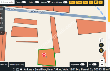 Ankara Koçhisar Yatırımlık 43.500 M2 Tarla 1