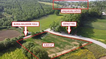 Bursa Nilüfer Unçukuru 3.822,70 M2 Satılık Tarla 3