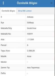 Ankara Gölbaşı İncek'de Satılık 6 Villalık Arsa 1