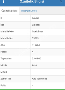 Ankara Gölbaşı İncek'de Satılık 6 Villalık Arsa 2