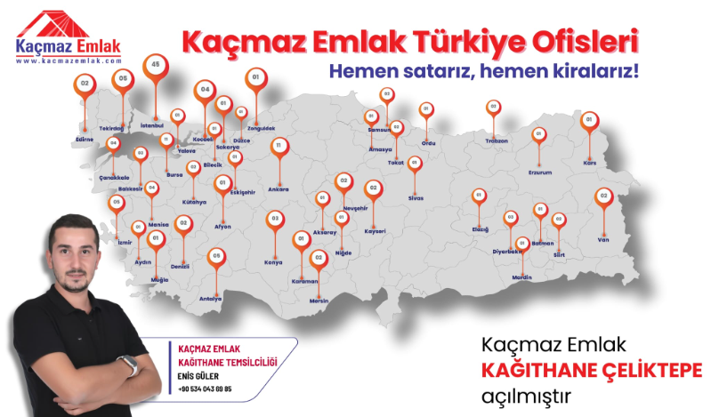 Kaçmaz Emlak Kağıthane Çeliktepe Temsilciliği